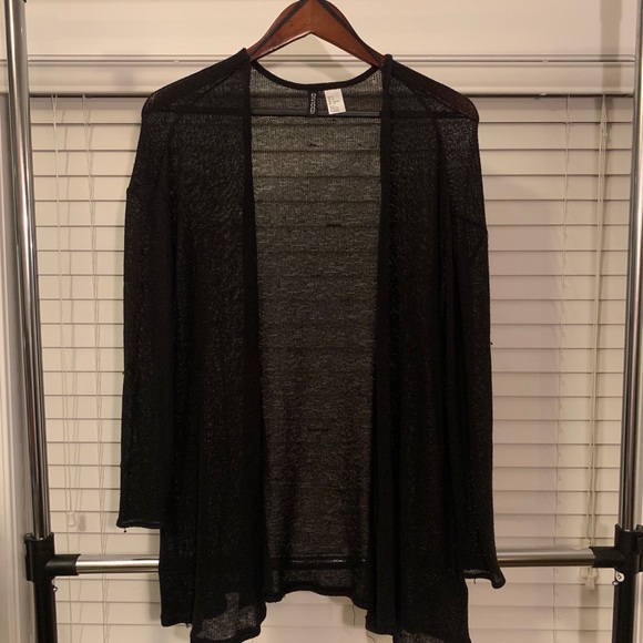 h&m black cardigan